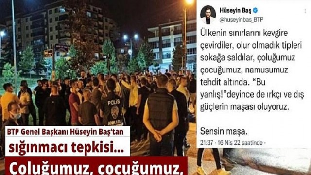 “Çoluğumuz, çocuğumuz, namusumuz tehdit altında”