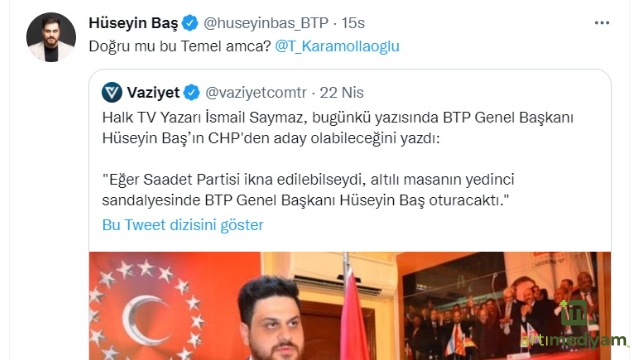 Baş Karamollaoğlu'na sordu "Doğru mu Temel Amca?"