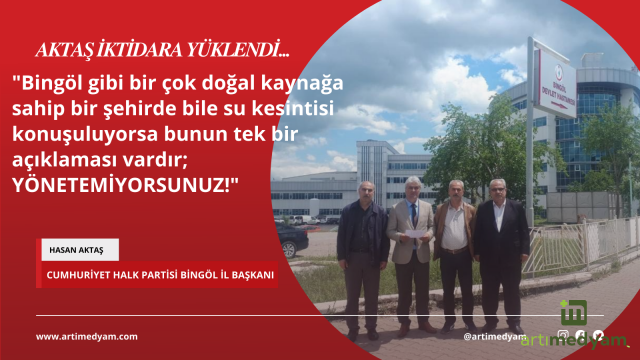 Aktaş: "YÖNETEMİYORSUNUZ"