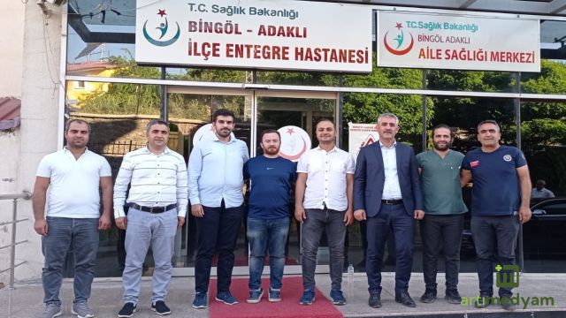 Gündoğdu, Adaklı'da sağlık çalışanlarını ziyaret etti