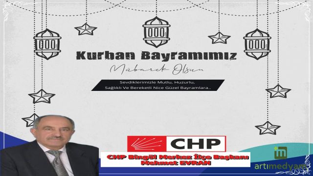 CHP'li Evran'dan Bayram Mesajı