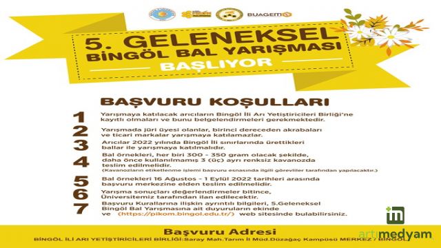 ‘5. Geleneksel Bal Yarışması’ Düzenlenecek