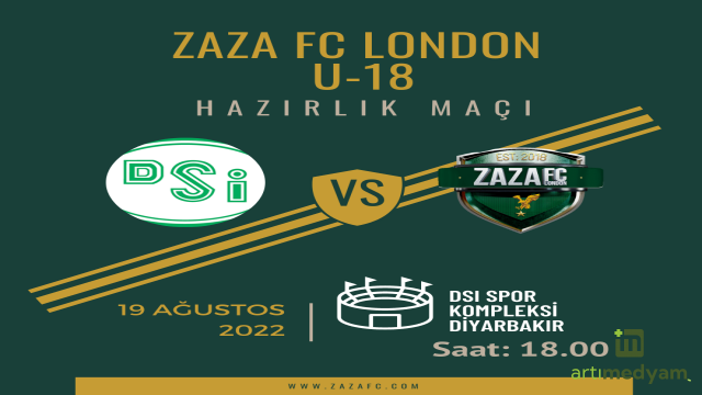 Zaza FC London Türkiye Şampiyonu İle Karşılaşacak