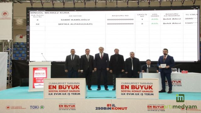 “İlk evim” kuraları çekildi