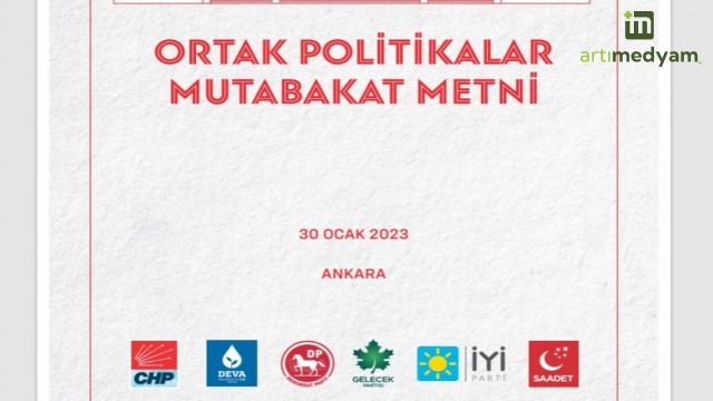 Millet İttifakı'nın açıkladığı Ortak Politikalar Mutabakatı'nın tam metni