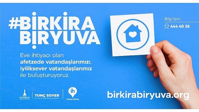 İzmir’de depremzedeler için ”Bir Kira Bir Yuva” kampanyası başlatıldı