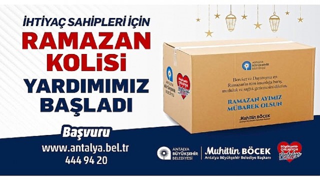 Antalya Büyükşehir Belediyesi,ihtiyaç sahibi aileleri yalnız bırakmıyor